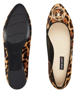 Nine West Celia Logo Almond Toe Flats 13 Nine West Celia Logo Almond Toe Flats