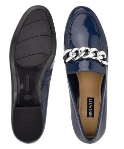 Nine West Chain Slip-On Loafers Flats
