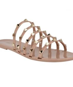 Nine West Charli Flat Slide Sandals Fun Flats