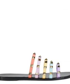 Nine West Color Pop Charli Flat Slide Sandals