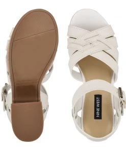 Nine West Weave Got You Cheers Heeled Platform Sandals 11 Nine West Weave Got You Cheers Heeled Platform Sandals