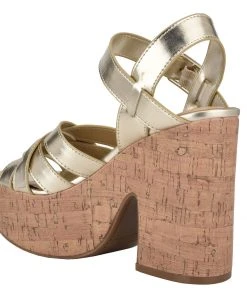 Nine West Weave Got You Cheers Heeled Platform Sandals