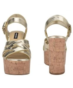 Nine West Weave Got You Cheers Heeled Platform Sandals