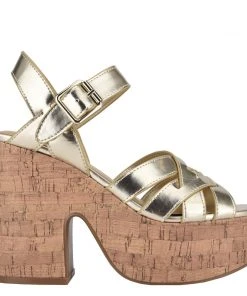 Nine West Weave Got You Cheers Heeled Platform Sandals