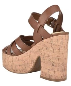 Nine West Cheers Heeled Platform Sandals