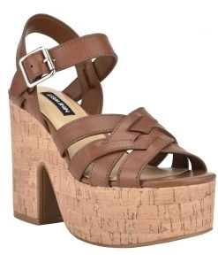Nine West Cheers Heeled Platform Sandals