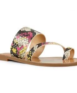 Nine West Color Pop Ciona Flat Slide Sandals