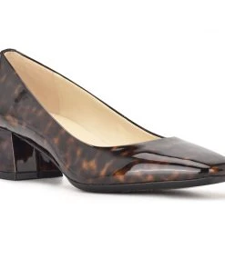 Nine West Cloe 9x9 Block Heel Pumps