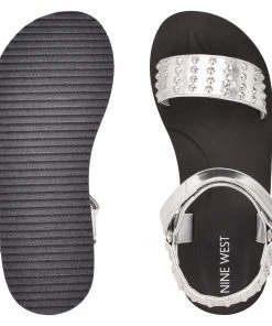 Nine West Comehere Studded Platform Sandals
