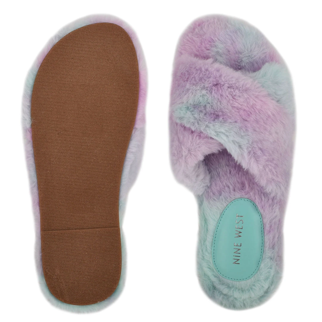 Nine West Cozy Flat Slide Sandals 7 Nine West Cozy Flat Slide Sandals