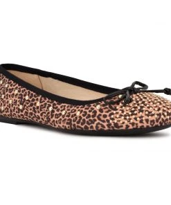 Nine West Curvy Studded Ballet Flats Shoes