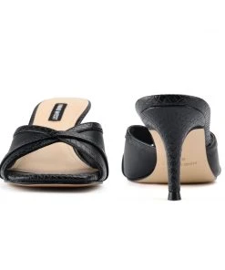 Nine West Dainty Heeled Slide Sandals 10 Nine West Dainty Heeled Slide Sandals