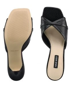 Nine West Dainty Heeled Slide Sandals 11 Nine West Dainty Heeled Slide Sandals