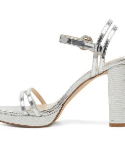 Nine West Daisy Open Toe Sandals Metallic Mindset