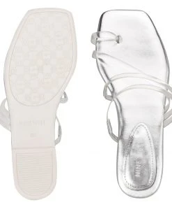 Nine West Darbie Flat Toe Ring Slide Sandals