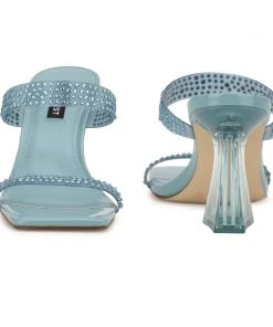 Nine West Color Pop Darla Heeled Slide Sandals