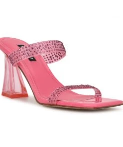 Nine West Color Pop Darla Heeled Slide Sandals