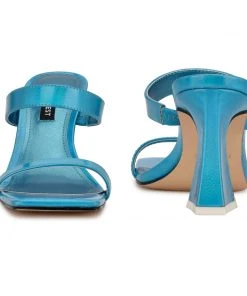 Nine West Darla Heeled Slide Sandals Heel Appeal