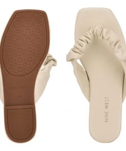 Nine West Daxx Flat Slide Sandals Fun Flats 11 Nine West Daxx Flat Slide Sandals Fun Flats