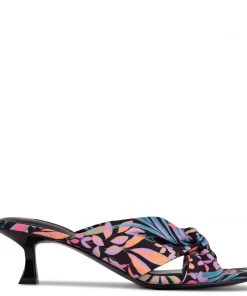 Nine West Dipa Heeled Slide Sandals Heel Appeal