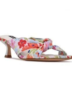 Nine West Dipa Heeled Slide Sandals Heel Appeal