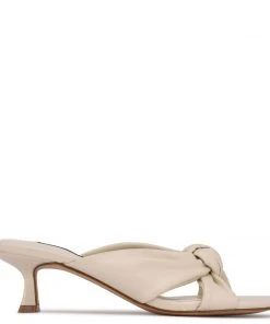 Nine West Dipa Heeled Slide Sandals Heel Appeal