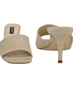 Nine West Donna Heeled Slide Sandals Heels