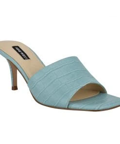 Nine West Donna Heeled Slide Sandals Heels