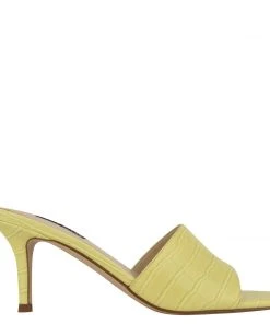 Nine West Donna Heeled Slide Sandals