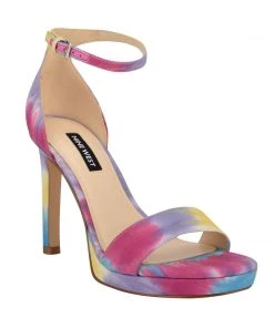 Nine West High Impact Platforms Edyn Ankle Strap Sandals
