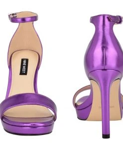 Nine West High Impact Platforms Edyn Ankle Strap Sandals