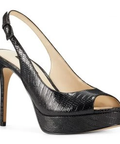Nine West Elle Slingback Platform Sandals High Impact Platforms