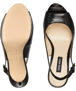 Nine West Elle Slingback Platform Sandals High Impact Platforms