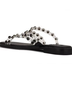 Nine West New Evan Flat Slide Sandals