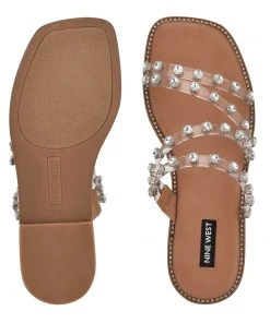 Nine West Evan Flat Slide Sandals