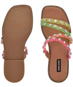 Nine West New Evan Flat Slide Sandals