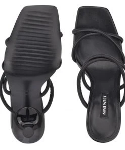 Nine West Fabiola Square-Toe Slide Sandals