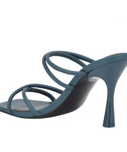 Nine West Fabiola Square-Toe Slide Sandals Color Pop