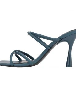 Nine West Fabiola Square-Toe Slide Sandals Color Pop