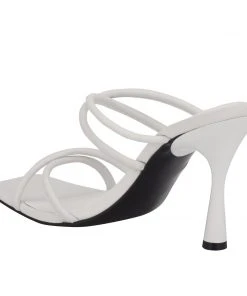 Nine West Fabiola Square-Toe Slide Sandals Heels