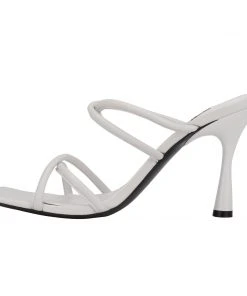Nine West Fabiola Square-Toe Slide Sandals Heels
