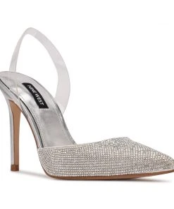 Nine West Fabry Pointy Toe Slingback Pumps