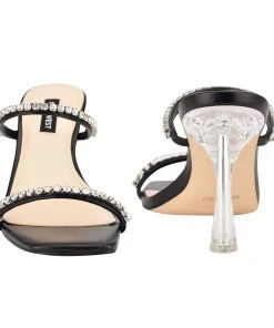 Nine West Heel Appeal Fanfav Heeled Slide Sandals