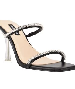 Nine West Heel Appeal Fanfav Heeled Slide Sandals