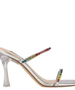 Nine West Fanfav Heeled Slide Sandals