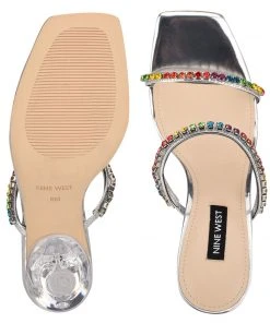 Nine West Fanfav Heeled Slide Sandals