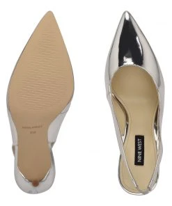 Nine West The F Collection Feather Pointy Toe Slingback Pumps