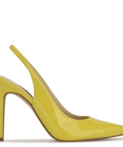 Nine West Feather Pointy Toe Slingback Pumps