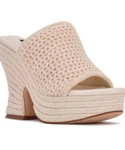 Nine West Fefee Platform Slide Sandals