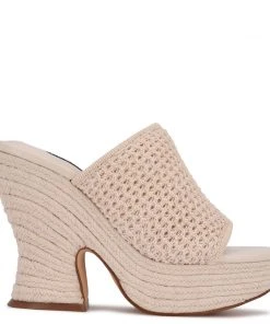 Nine West Fefee Platform Slide Sandals